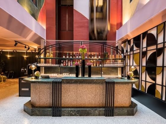 The Bar area at Hotel Hubert Brussels